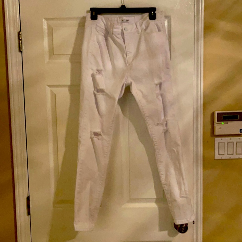 White Wax Jeans
